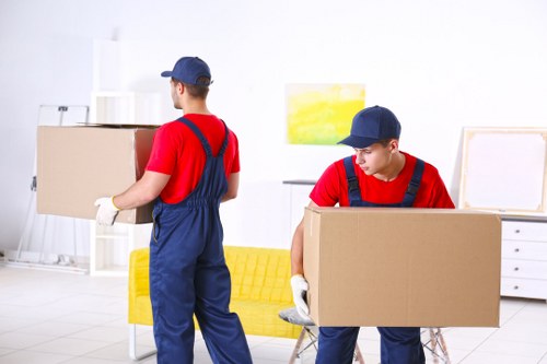 Removal van service operating in central Westminster streets
