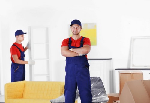Removal team handling a home move in Westminster with careful packing
