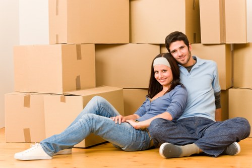 Moving van service operating in Westminster near central London streets