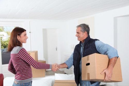 Packed moving van for a Westminster home or office relocation
