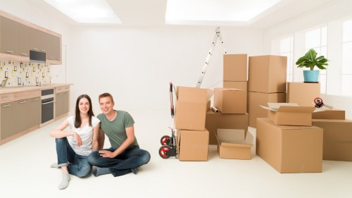 Local Westminster moving vehicle prepared for residential or office transport