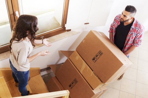 Careful packing and loading for a Westminster flat move in a period building